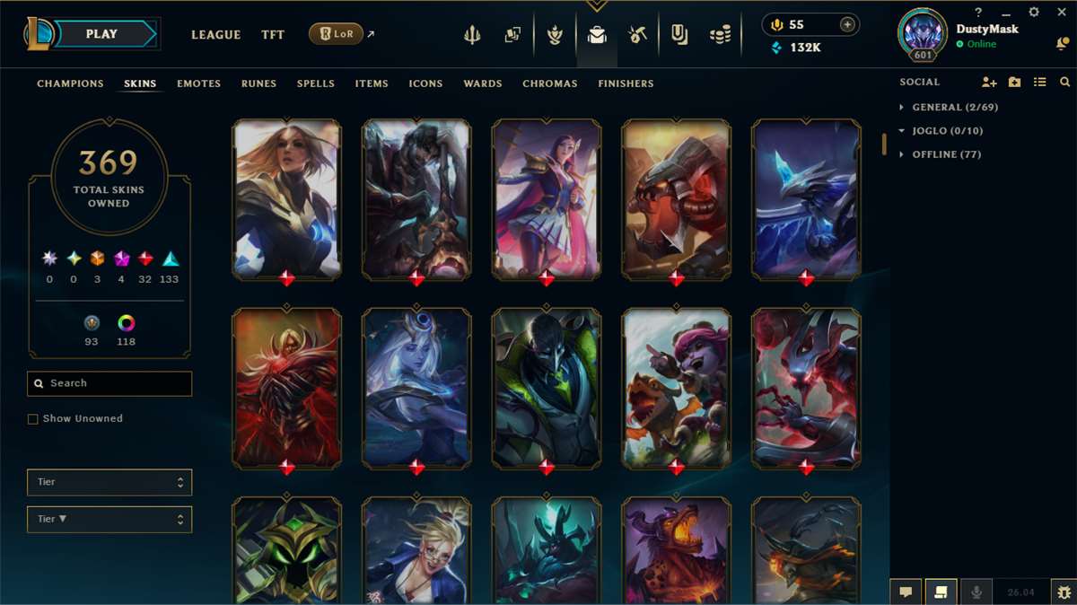 Penjualan akun permainan League of Legends